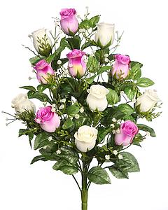 RAMO DE UNA CARA DE CAPULLOS ARTIFICIAL 50CM 