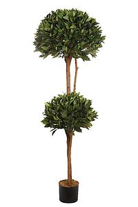 ARBOL DE LAUREL ARTIFICIAL DOBLE BOLA ALT 160CM 