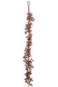 GUIRNALDA BERRY Y HOJAS ARTIFICIAL 140CM