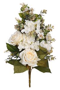 RAMO ROSAS Y EUCALIPTO ARTIFICIAL 55CM