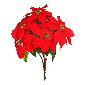 FLOR DE PASCUA X9 ARTIFICAL 55CM