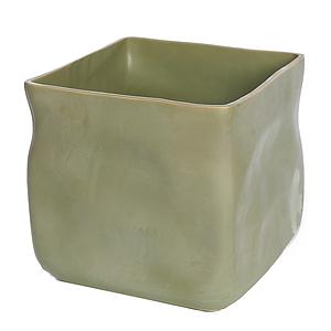 MACETERO CERAMICA CUBE V. 19X19CM 